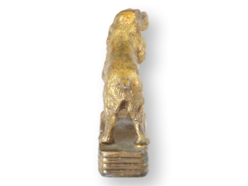 Antique Gilt Setter Dog Desk Ornament
