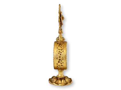 Hollywood Regency Gilt Filigree Perfume Bottle