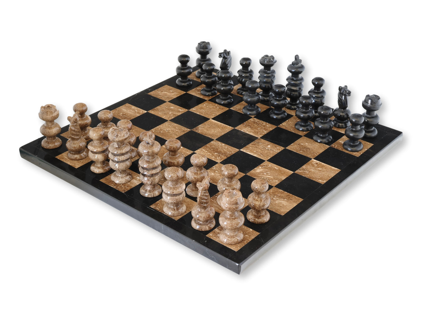 Midcentury Italian Marble Chess Set