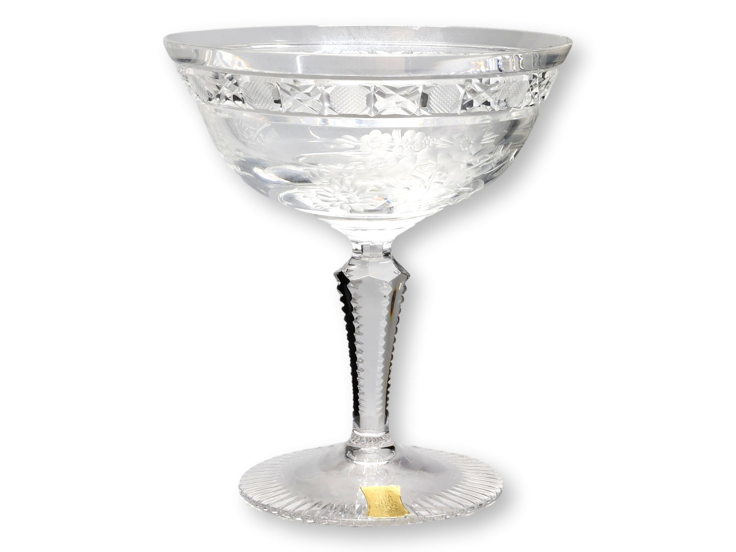 Echt Meissner Meissen Crystal Champagne Coupes, Set of 4
