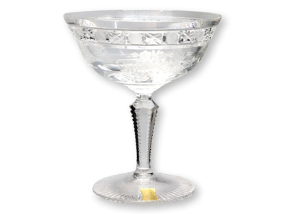Echt Meissner Meissen Crystal Champagne Coupes, Set of 4