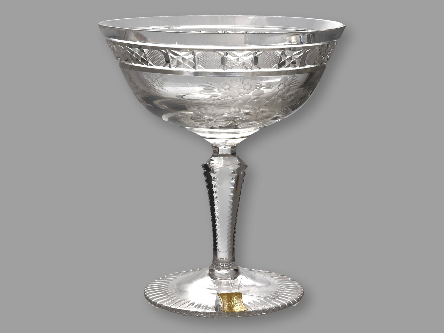 Echt Meissner Meissen Crystal Champagne Coupes, Set of 4