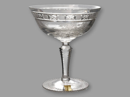 Echt Meissner Meissen Crystal Champagne Coupes, Set of 4