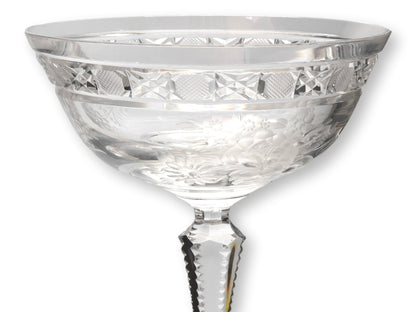 Echt Meissner Meissen Crystal Champagne Coupes, Set of 4