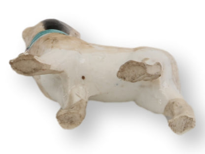 Antique Staffordshire Porcelain Pug Dog