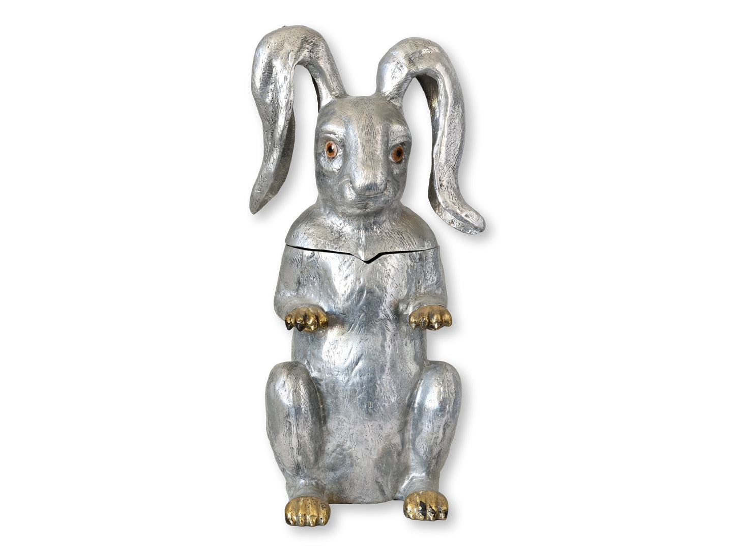 Arthur Court “Hare Raising” Ice Bucket — Signed & Dated 1976