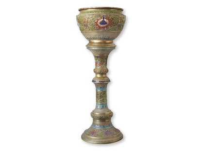 Early 20th Century Japanese Cloisonne Plant Stand