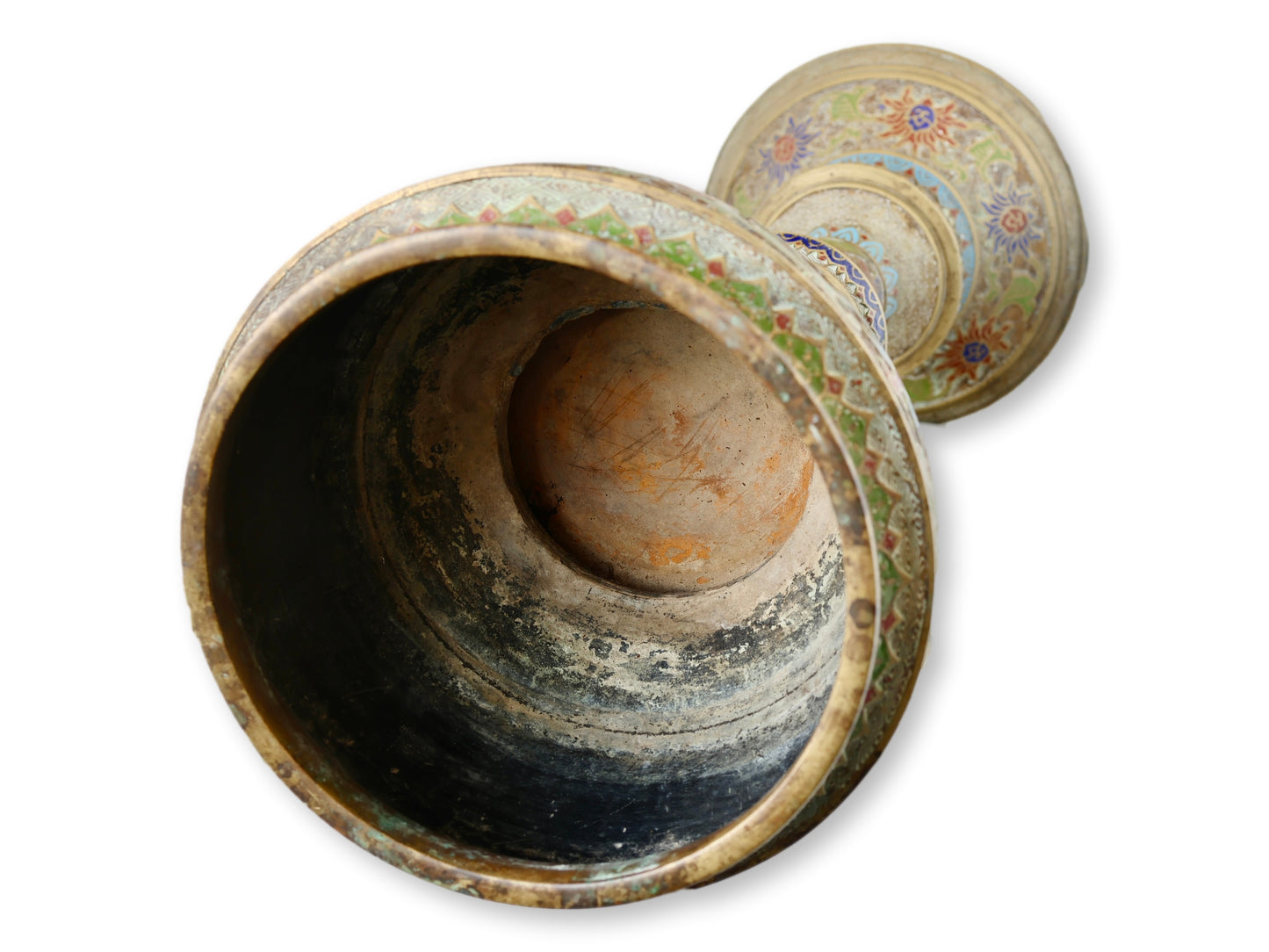 Early 20th Century Japanese Cloisonne Plant Stand