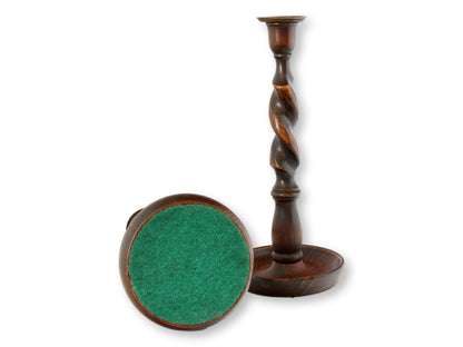 Pair of 12" Antique English Barley Twist Candlesticks