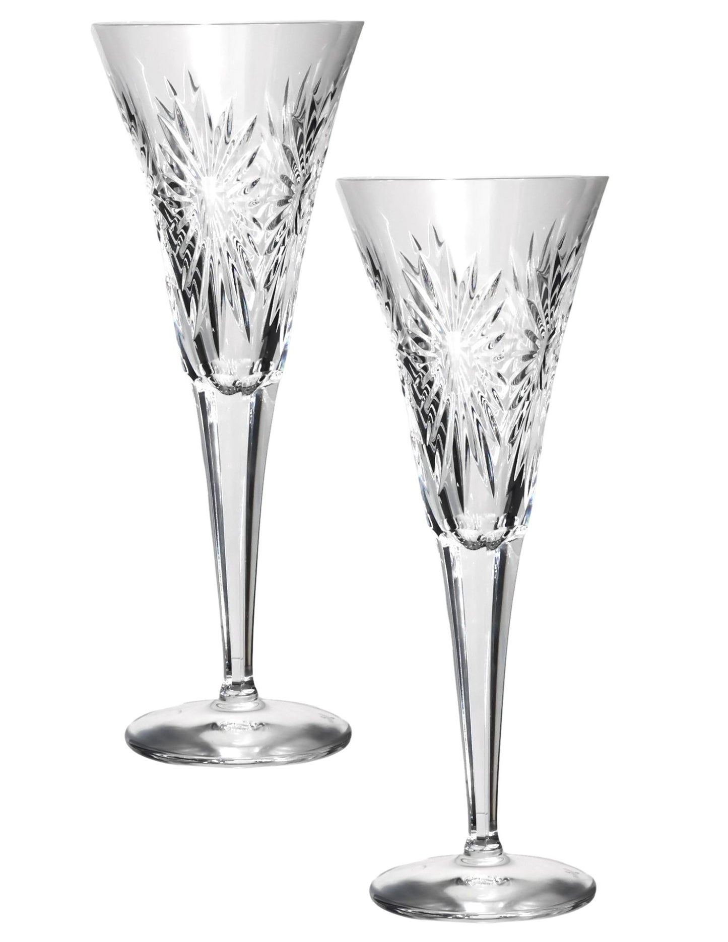 Waterford Millennium 'Health' Champagne Flutes, Pair