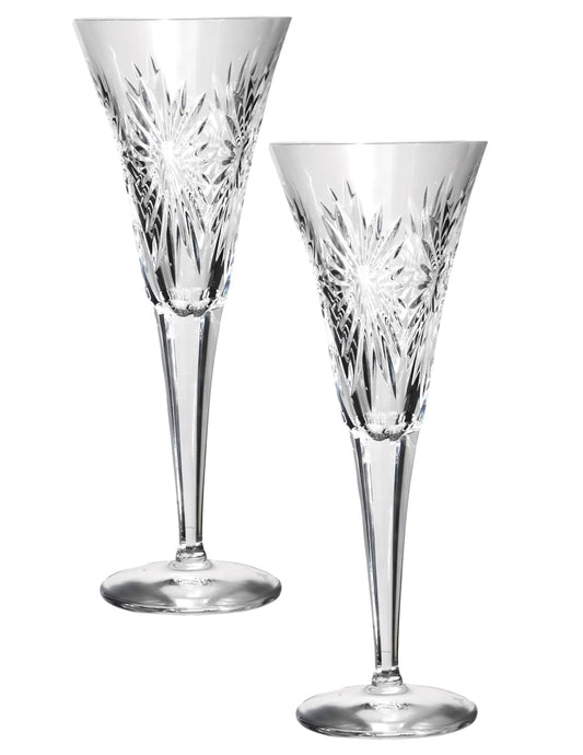 Waterford Millennium 'Health' Champagne Flutes, Pair
