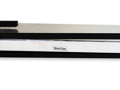 Michael Aram 35.5" Chrome & Iron Planter — Signed