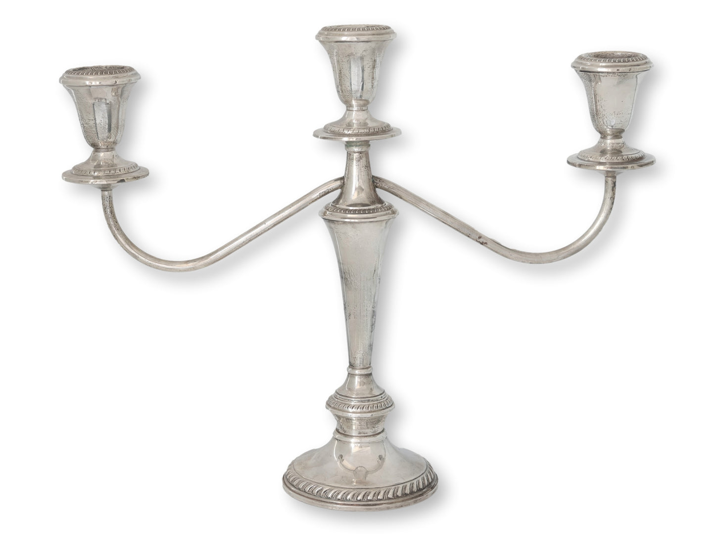 Sterling Silver Georgian Style Convertible Candelabra Set