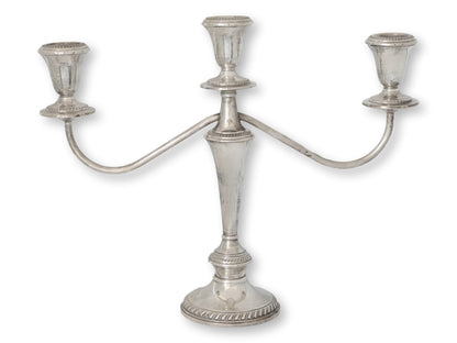 Sterling Silver Georgian Style Convertible Candelabra Set