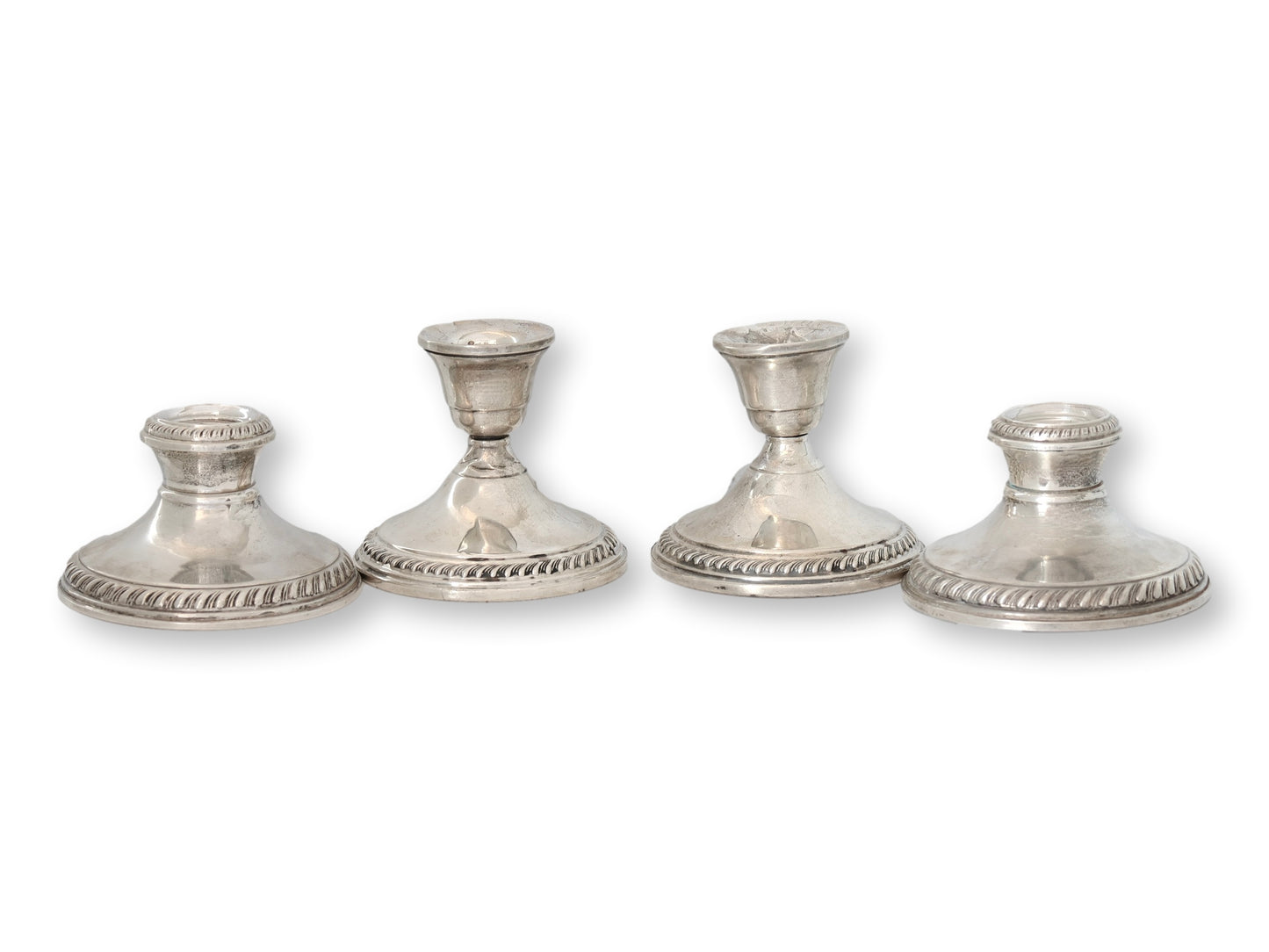 Sterling Silver Georgian Style Convertible Candelabra Set