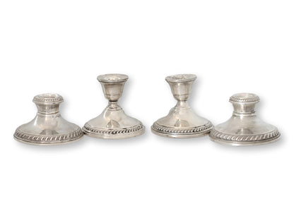 Sterling Silver Georgian Style Convertible Candelabra Set