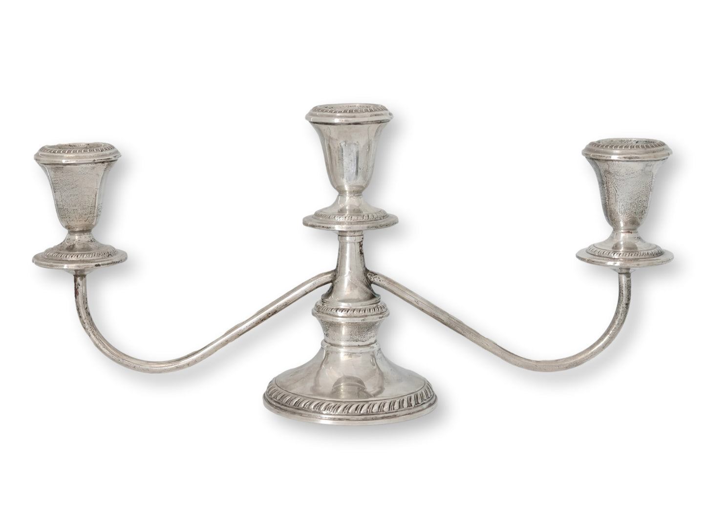 Sterling Silver Georgian Style Convertible Candelabra Set