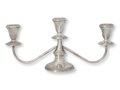 Sterling Silver Georgian Style Convertible Candelabra Set