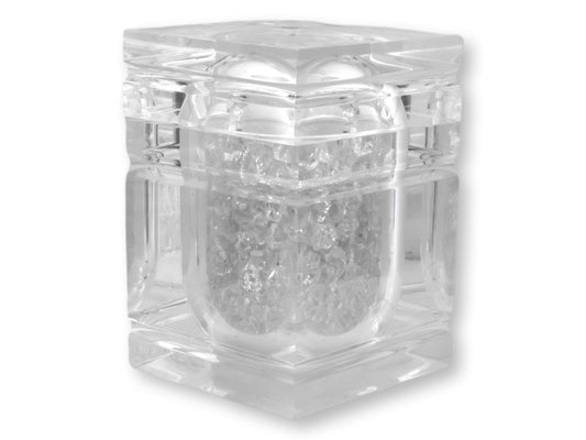 Midcentury Italian Lucite “Ice Block” Ice Bucket in the Albrizzi Style