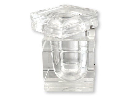 Midcentury Italian Lucite “Ice Block” Ice Bucket in the Albrizzi Style