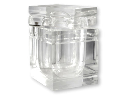 Midcentury Italian Lucite “Ice Block” Ice Bucket in the Albrizzi Style