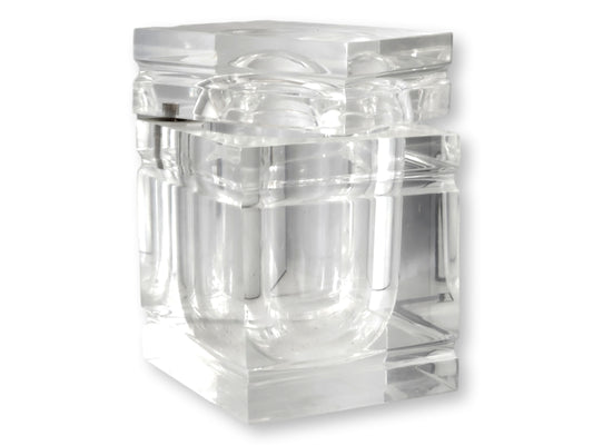 Midcentury Italian Lucite “Ice Block” Ice Bucket in the Albrizzi Style