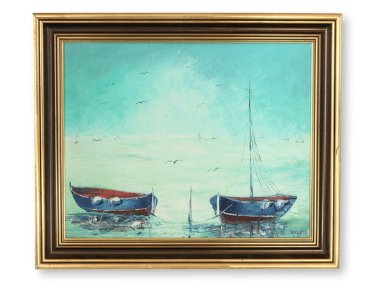Midcentury Italian Riviera Mediterranean Painting