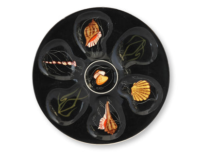 Quimper Guy Trévoux Black Oyster Service