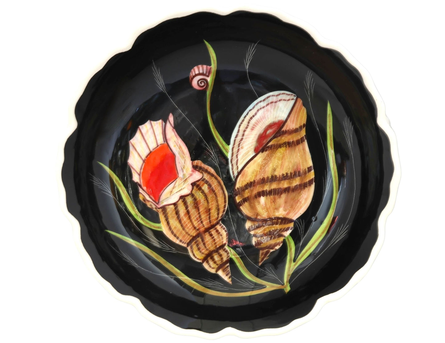 Henriot Quimper Guy Trévoux Black Serving Bowl