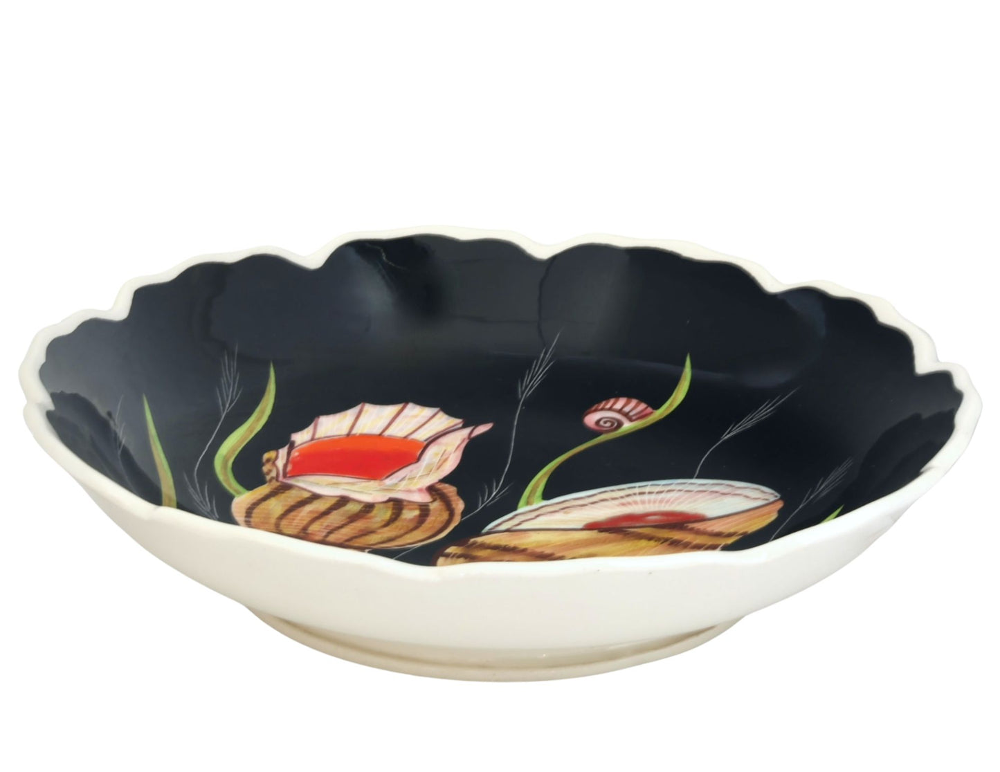 Henriot Quimper Guy Trévoux Black Serving Bowl