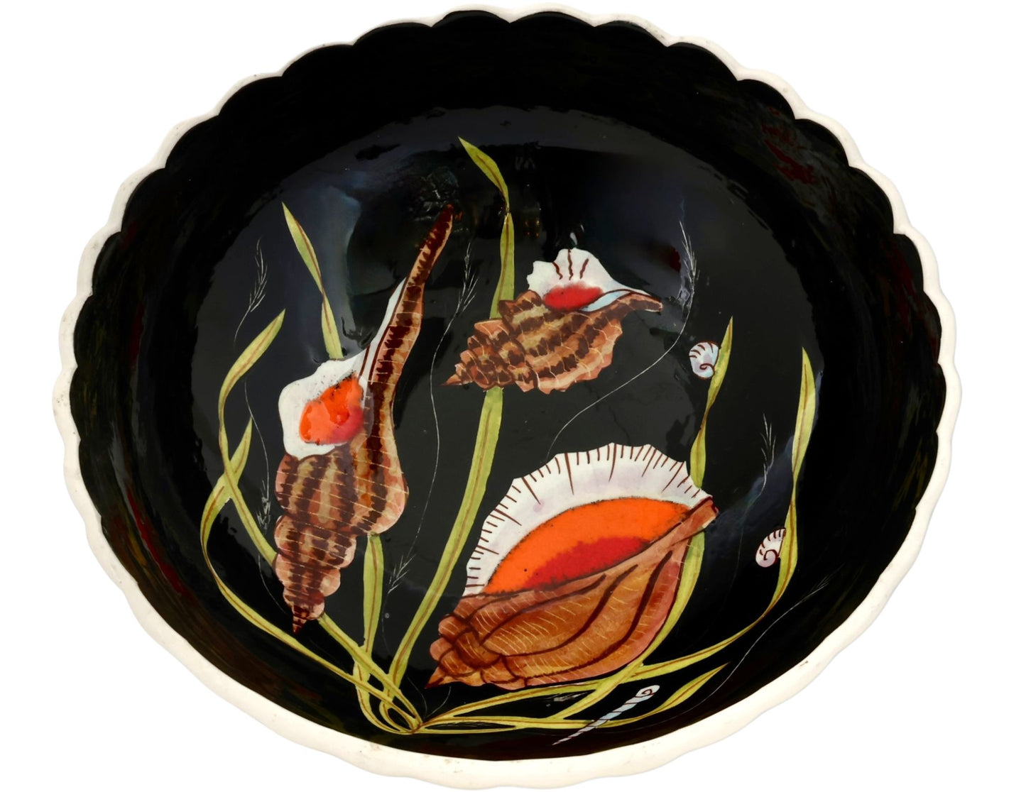Henriot Quimper Guy Trévoux Black Serving Bowl