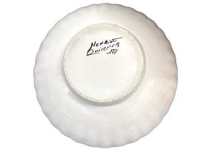 Henriot Quimper Guy Trévoux Black Serving Bowl