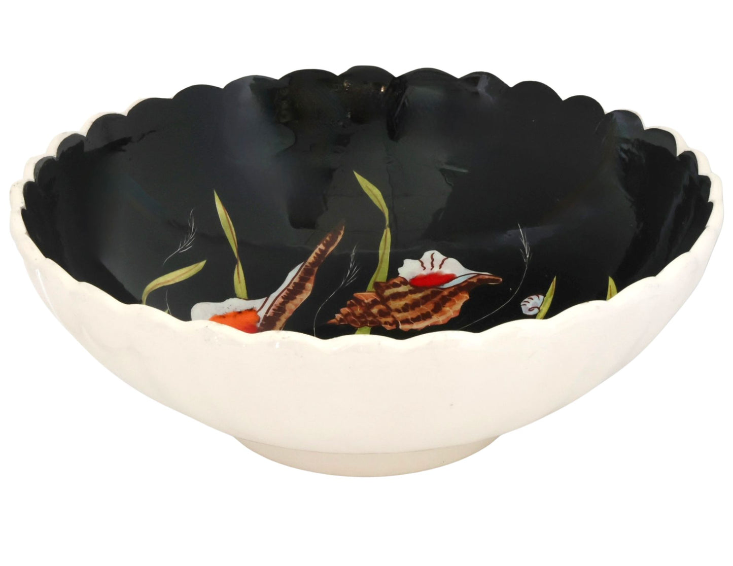 Henriot Quimper Guy Trévoux Black Serving Bowl