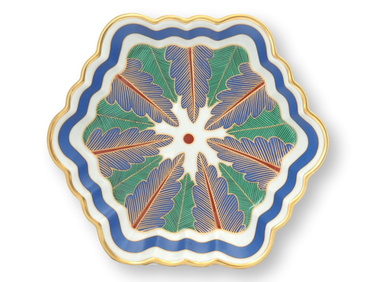 Mottahedeh "Charleston Feather" Hexagonal Tray