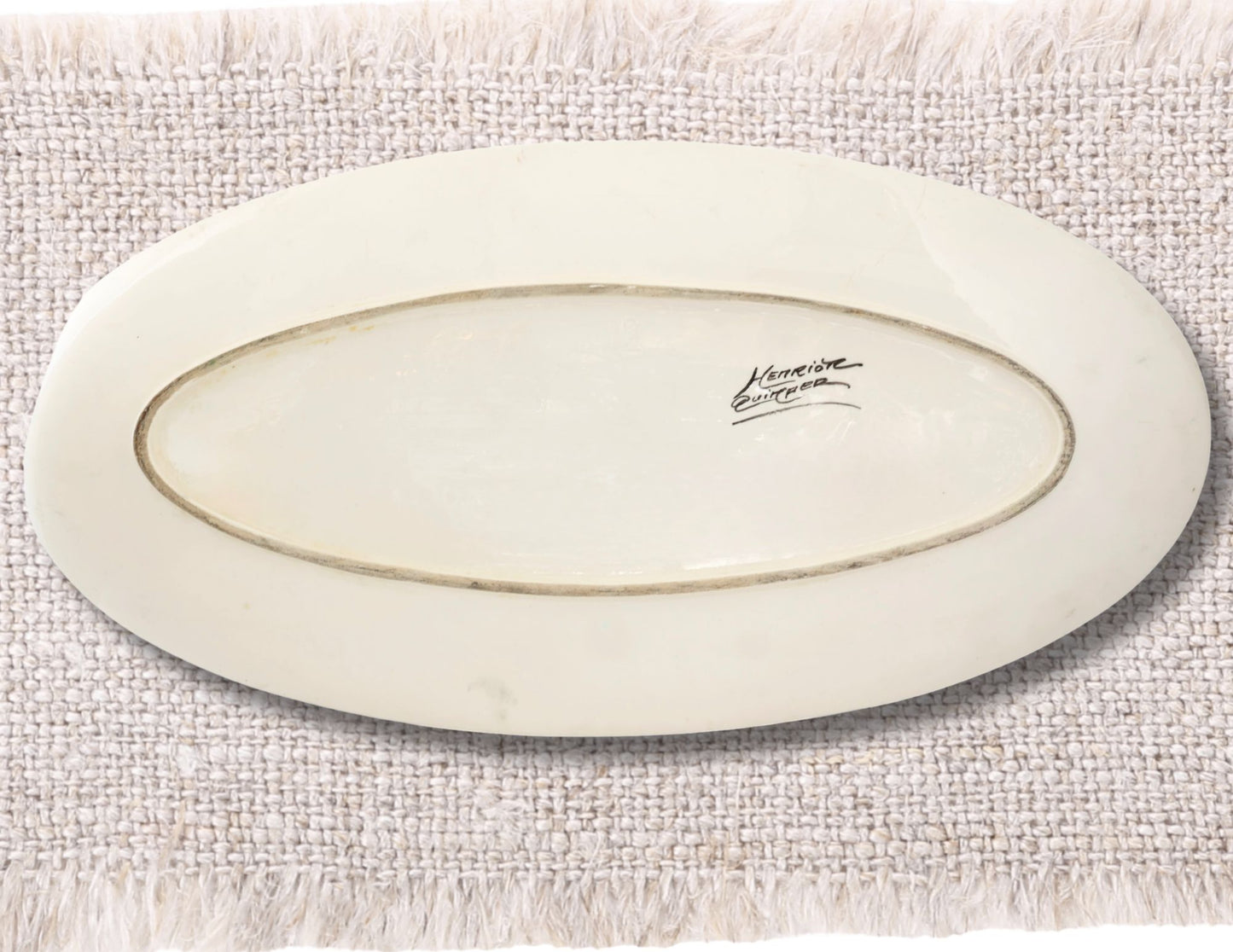 Quimper Guy Trévoux Black Serving Set, 11 Pieces