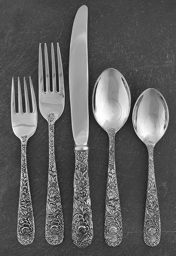 Godinger Olde Bouquet Flatware Service for 10 with Serving Pieces