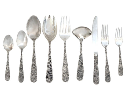 Godinger Olde Bouquet Flatware Service for 10 with Serving Pieces