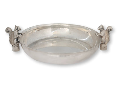 Midcentury English Double Squirrel Serving Dish