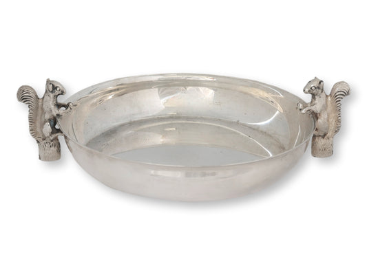 Midcentury English Double Squirrel Serving Dish