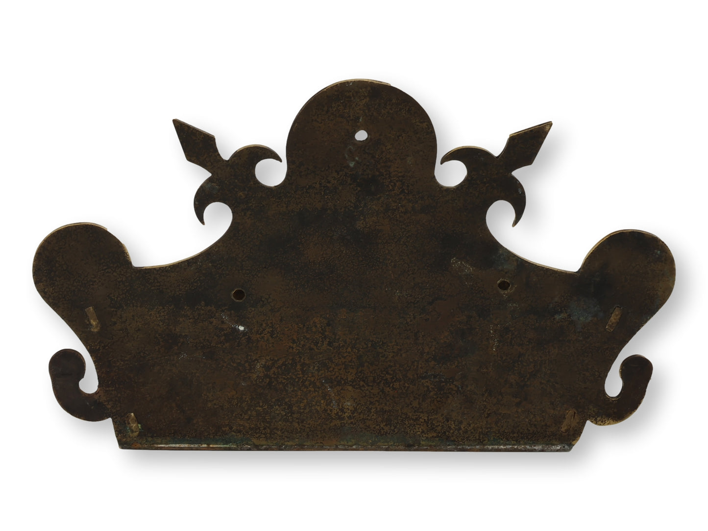 Victorian Brass Crown Wall Pocket