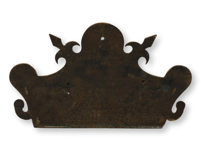 Victorian Brass Crown Wall Pocket