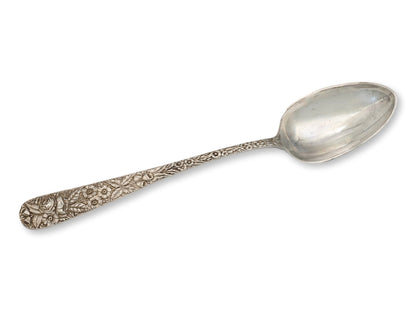 Kirk Stieff Repousse Sterling Silver 12" Basting Serving Spoon