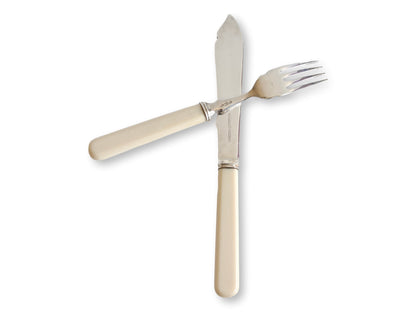 Mappin & Webb Midcentury Fish Cutlery Service for 8