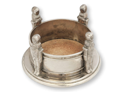 Vintage Godinger Silver-Plate "Nutcracker" Wine Coaster