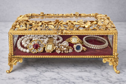 Exceptional Midecntury Matson Ormolu Jewelry Box