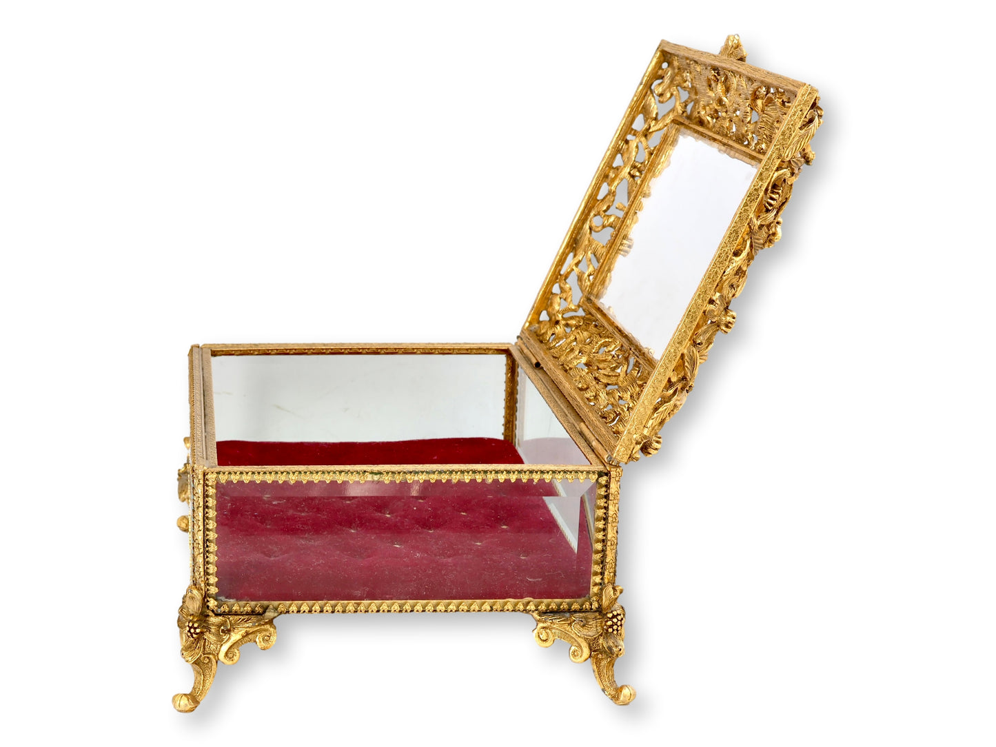 Exceptional Midecntury Matson Ormolu Jewelry Box
