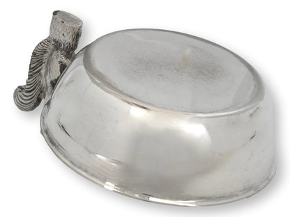Midcentury English Silverplate Squirrel Trinket Dish