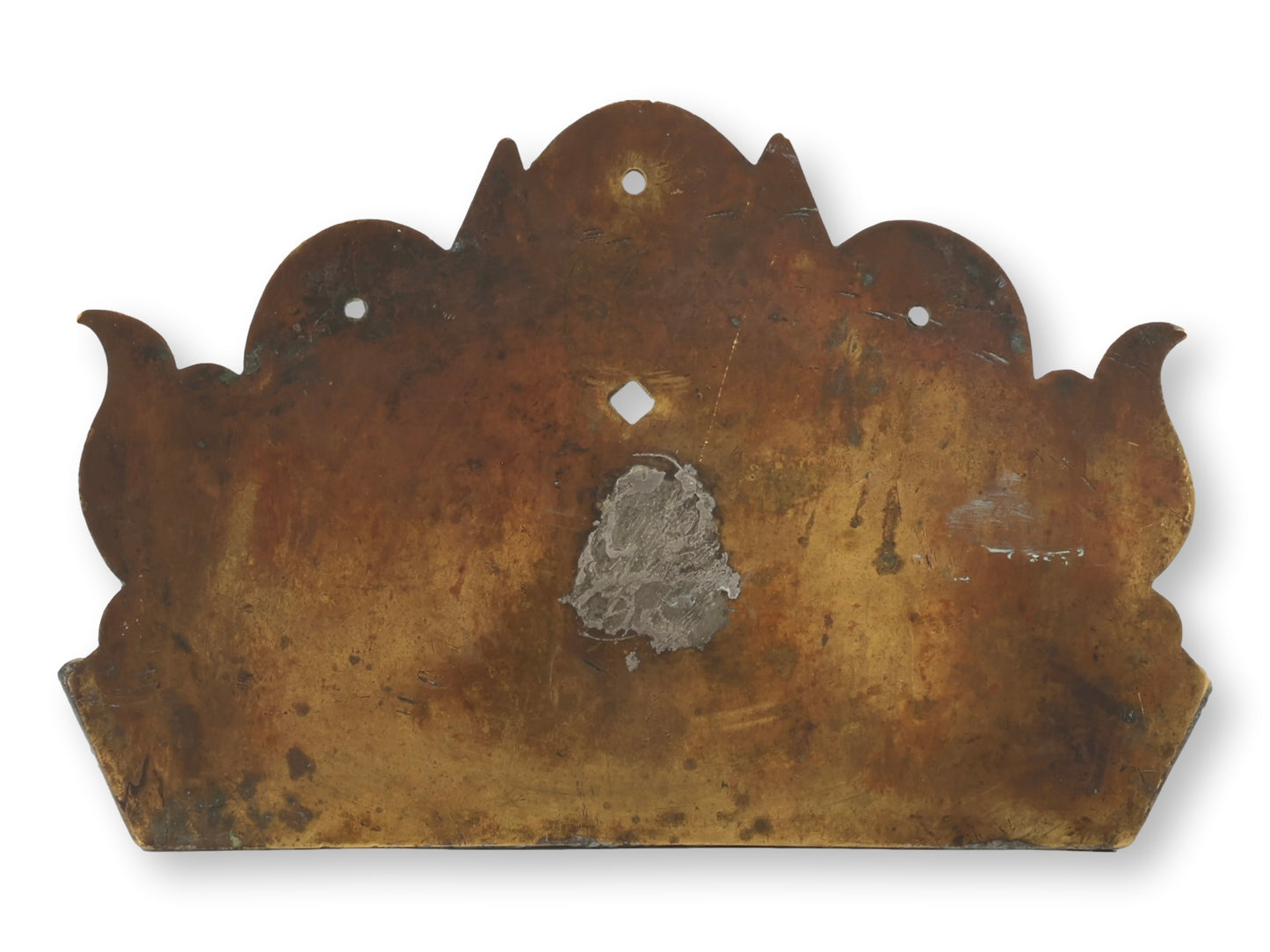 Victorian Brass Crown Wall Pocket