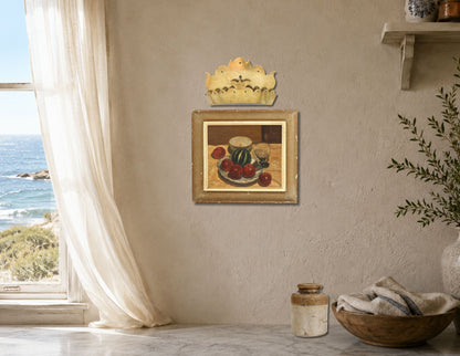 Victorian Brass Crown Wall Pocket