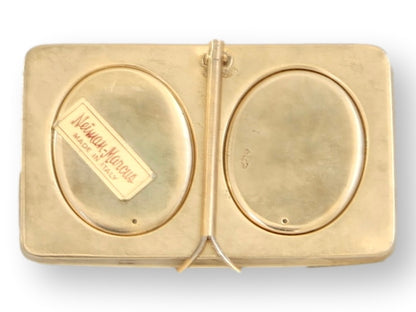 Midcentury Italian Double Micromosaic Picture Frame for Neiman Marcus